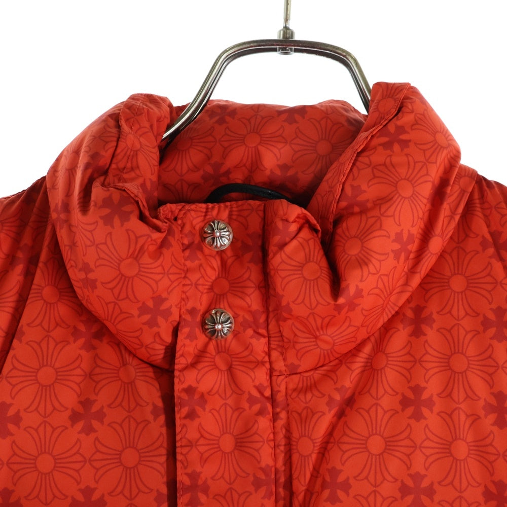 CHROME HEARTS(クロムハーツ) CHplus Stiff Down Jacket CHplus スティッフ ダガージップ クロスボールボタン ダウンジャケット レッド