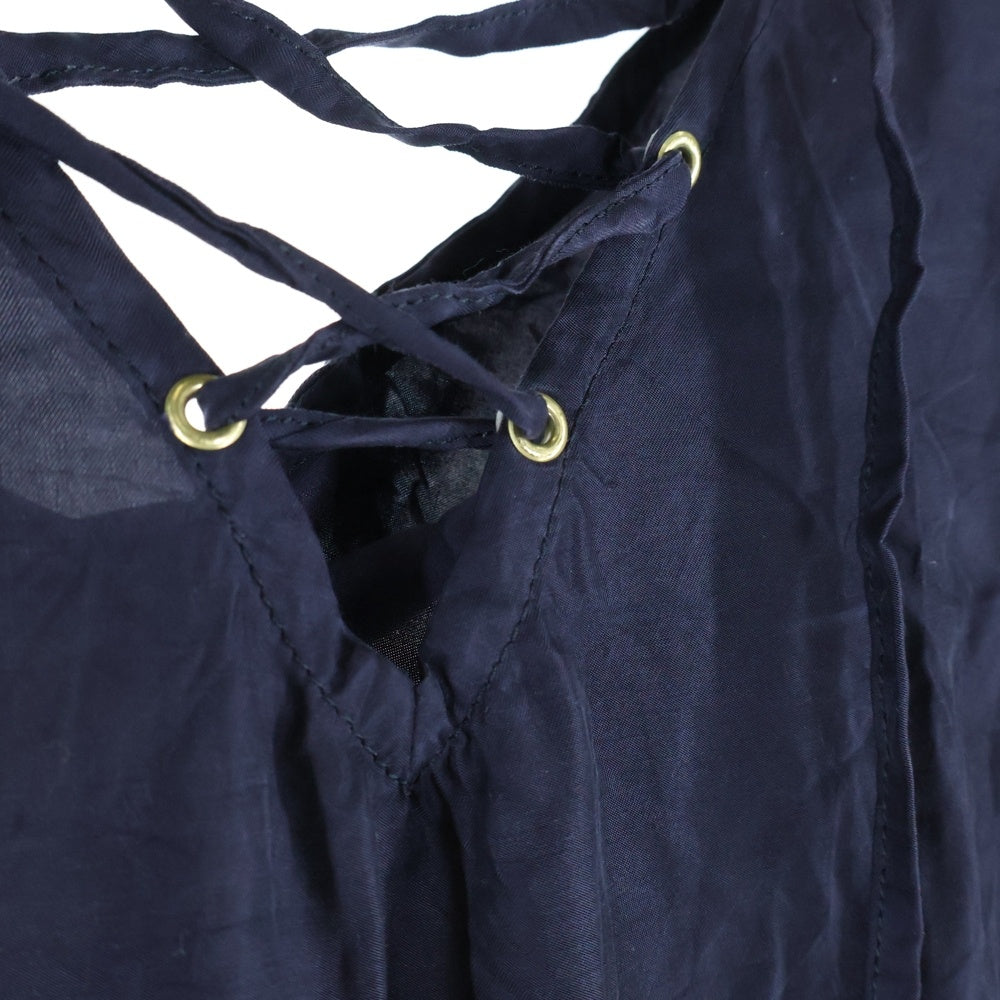 NO BRAND(ノーブランド) taille 【タイレ】 ノースリーブ レーヨン オールインワン レディース ネイビー 3210090004