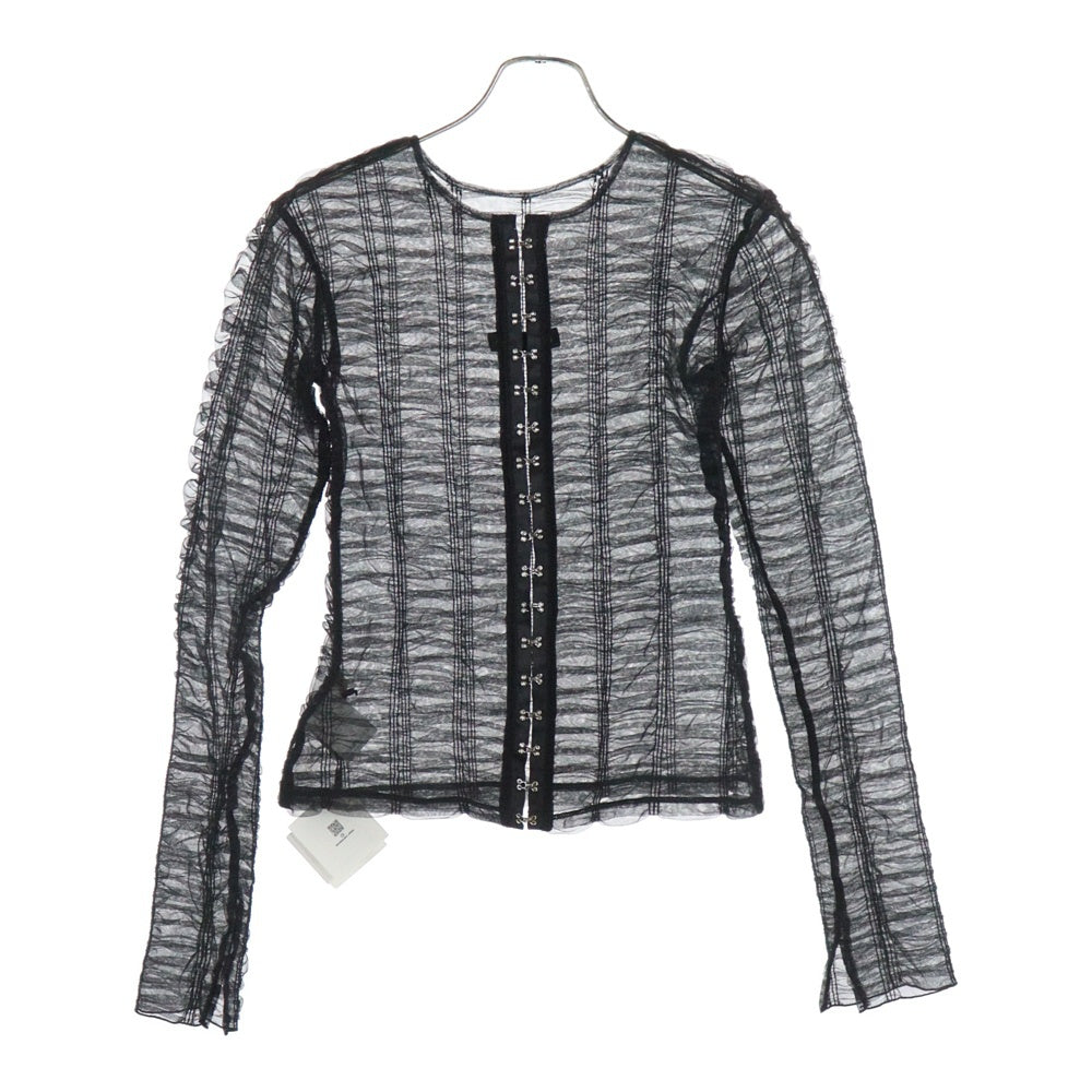 PRANK PROJECT(プランクプロジェクト) RACE MESH CARDIGAN 31251315105 レース メッシュ 長袖カーディガン ブラック レディース