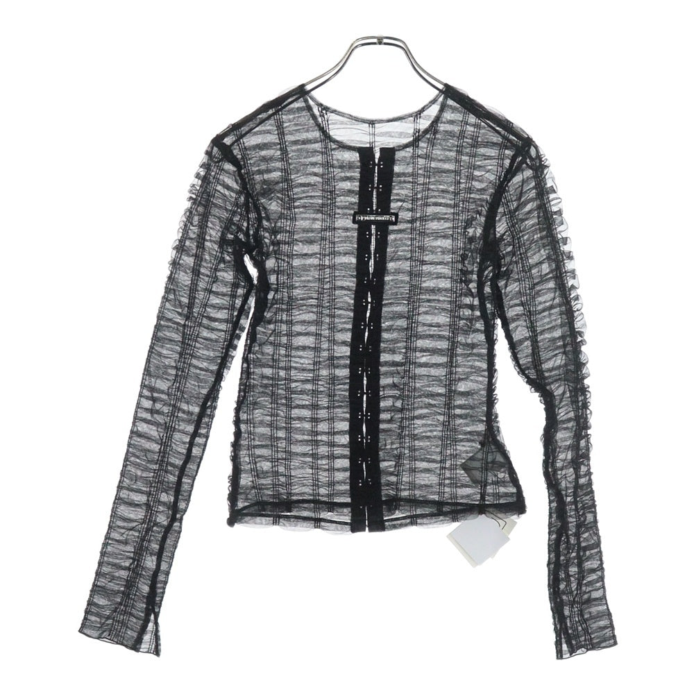 PRANK PROJECT(プランクプロジェクト) RACE MESH CARDIGAN 31251315105 レース メッシュ 長袖カーディガン ブラック レディース