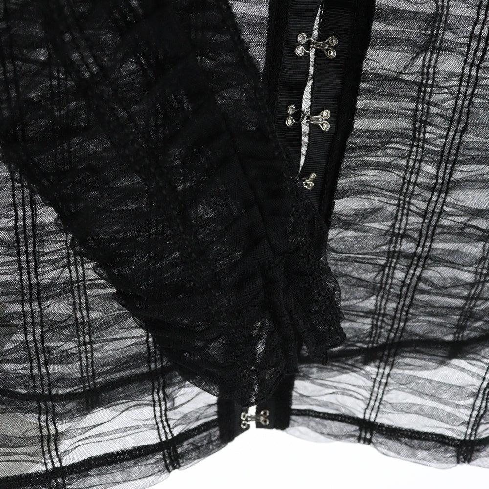 PRANK PROJECT(プランクプロジェクト) RACE MESH CARDIGAN 31251315105 レース メッシュ 長袖カーディガン ブラック レディース