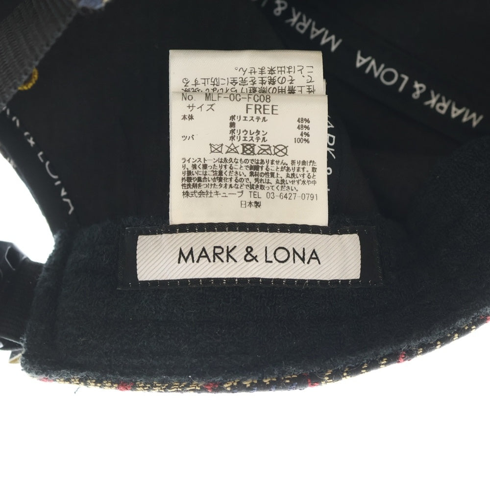 MARK&LONA(マークアンドロナ) スカルロゴ刺繍 ベースボールキャップ マルチ レディース MLF-0C-FC08