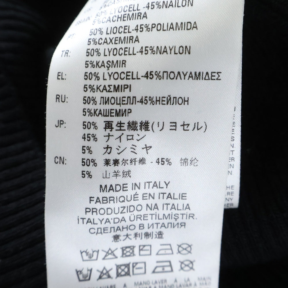 DIESEL(ディーゼル) スリットデザイン クルーネックニットセーター ワンピース レディース ブラック IT000906