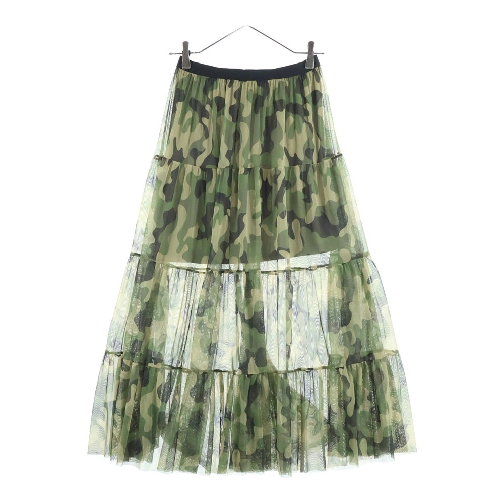 Mila Owen(ミラオーウェン) カモ レース 2wayチュールロングスカート レディース カーキ 09WFS182036