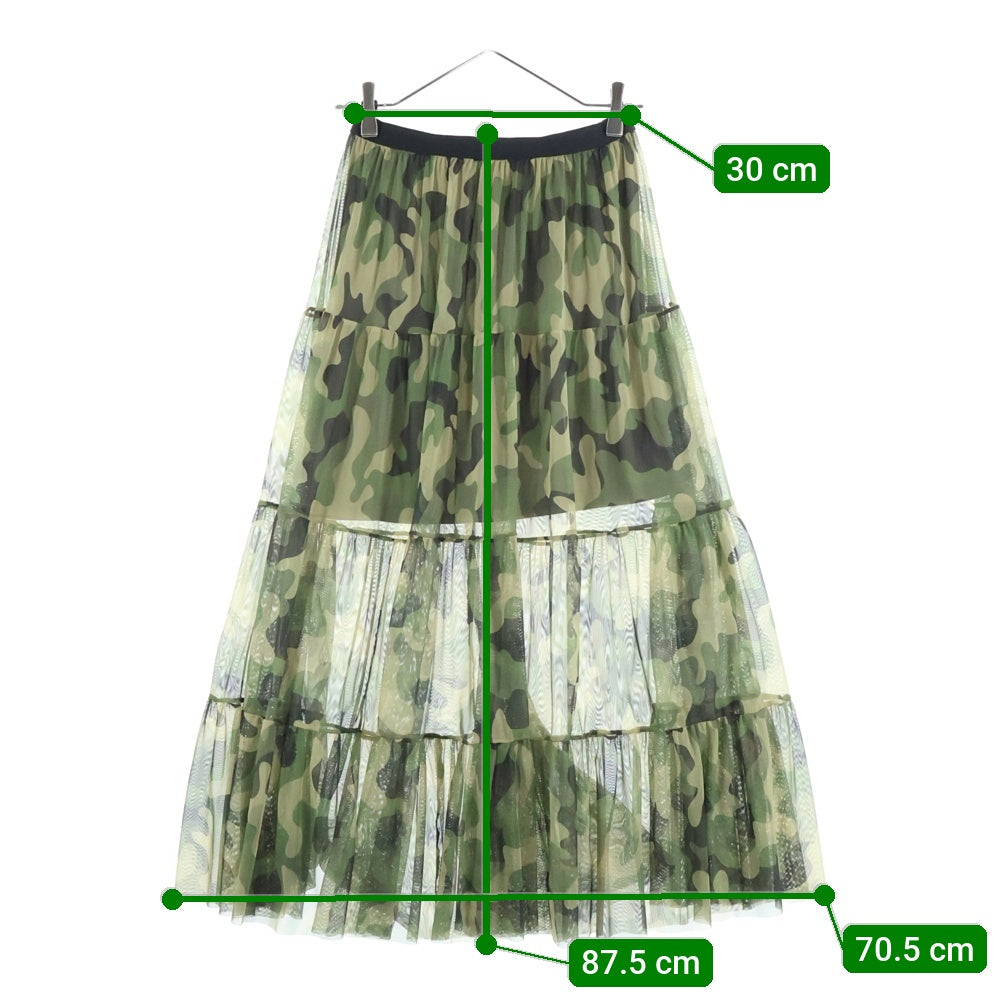 Mila Owen(ミラオーウェン) カモ レース 2wayチュールロングスカート レディース カーキ 09WFS182036