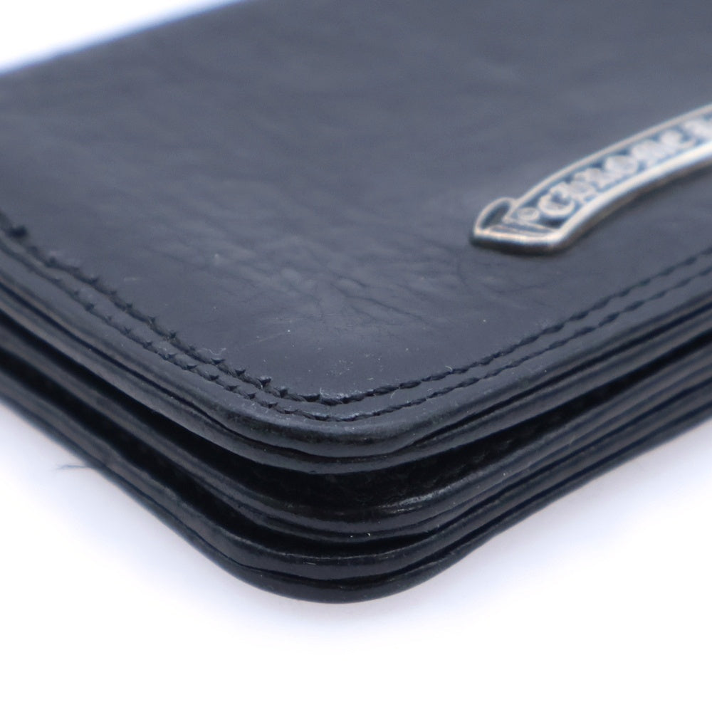 CHROME HEARTS(クロムハーツ) CARD CASE グロメット付きレザーカードケース ブラック