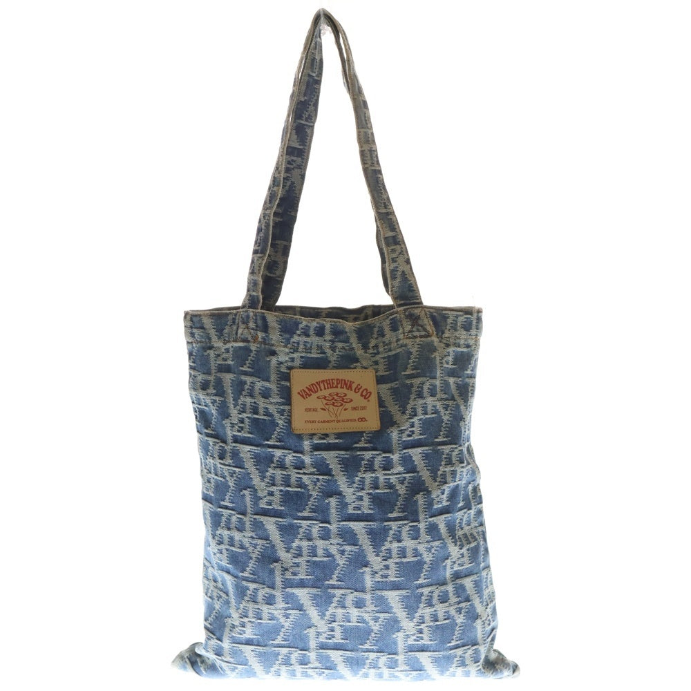 VANDY THE PINK(バンディーザピンク) MONOGRAM TOTE BAG モノグラム トートバッグ ブルー レディース
