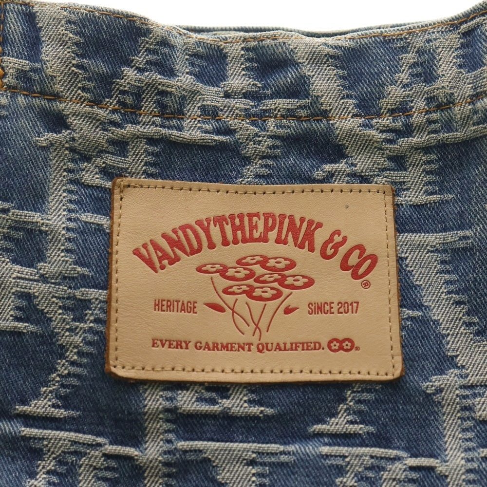 VANDY THE PINK(バンディーザピンク) MONOGRAM TOTE BAG モノグラム トートバッグ ブルー レディース