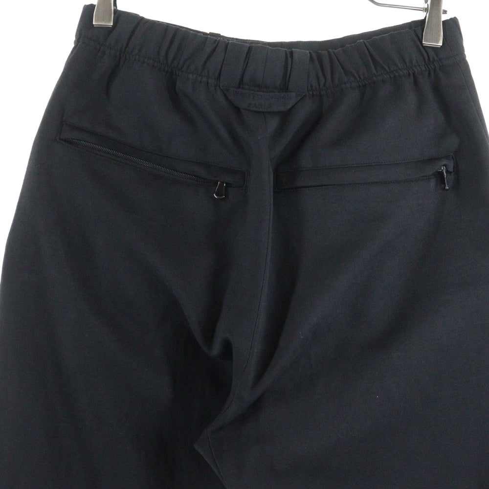 wooyoungmi(ウーヨンミ) 22AW Folding W221PT21928B ストレートスラックスパンツ ブラック