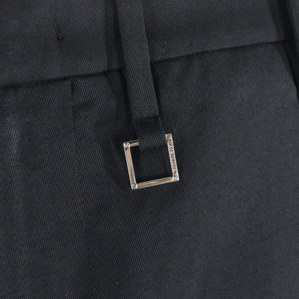 wooyoungmi(ウーヨンミ) 22AW Folding W221PT21928B ストレートスラックスパンツ ブラック