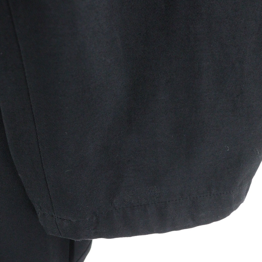 wooyoungmi(ウーヨンミ) 22AW Folding W221PT21928B ストレートスラックスパンツ ブラック