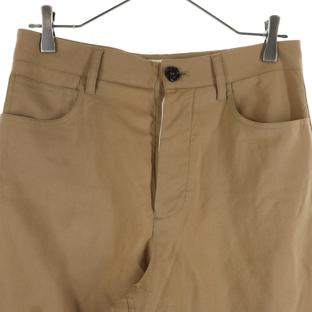 MARNI(マルニ) 21AW WIDE SLACKS PAMA0264U0TW839 ウール ワイドスラックスパンツ ベージュ レディース