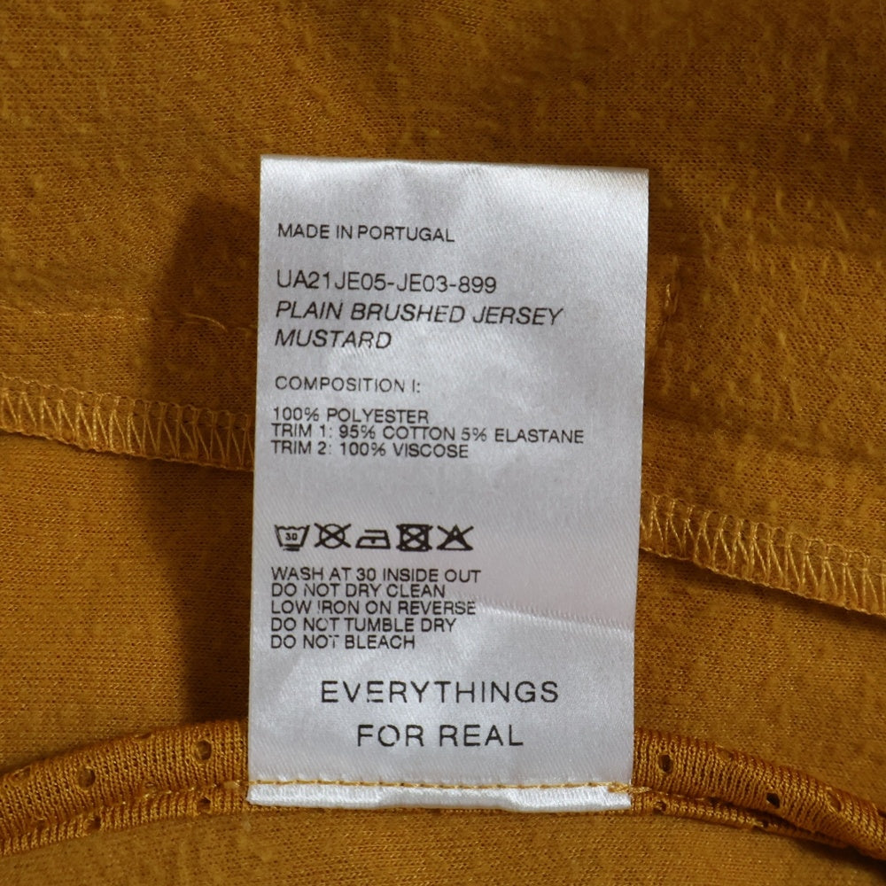 Wales Bonner(ウェールズ ボナー) 21AW TRACK JACKET フロントワンポイントロゴ刺繍 トラックジャケット ジャージ マスタード