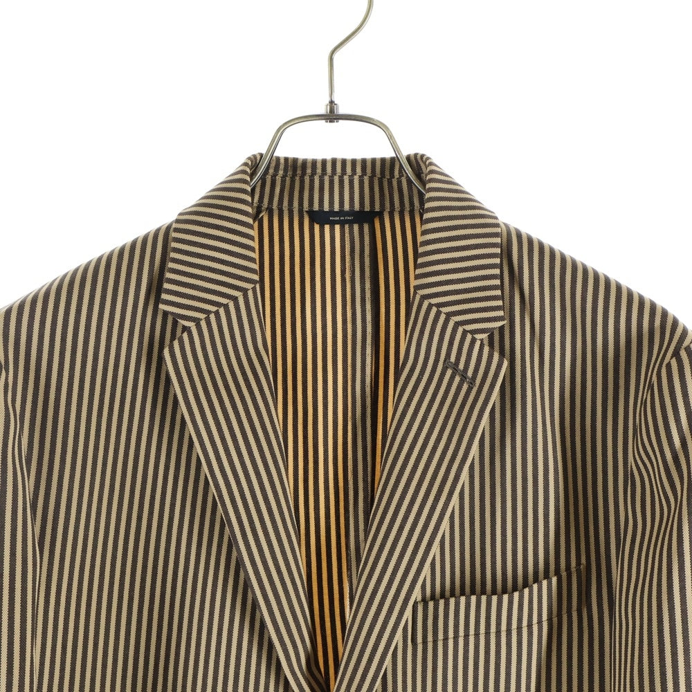 FENDI(フェンディ) Stripe Tailord Jacket FJ0839 O8F ストライプ テーラードジャケット ブラウン