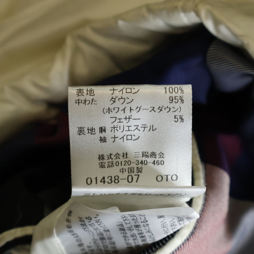 BLACK LABEL CRESTBRIDGE(ブラックレーベルクレストブリッジ) 襟2WAYナイロンダウンジャケット ホワイト 51F73-873-02