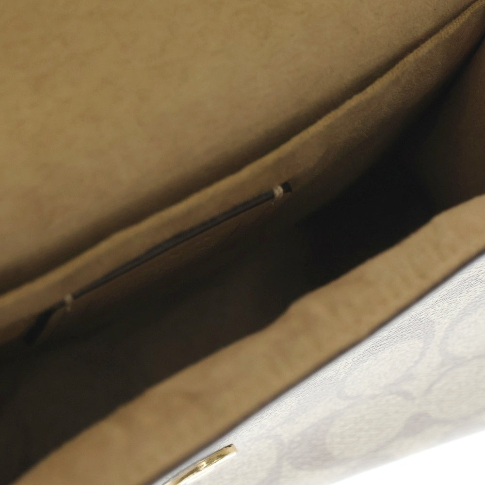 COACH(コーチ) パイソン柄ハンドバッグ ベージュ C1325 レディース ※ショルダー紐欠損