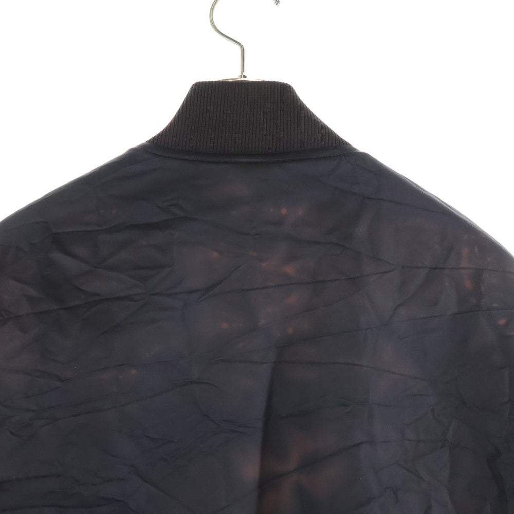 STUSSY(ステューシー) DYED NYLON BOMBER MA-1 115694 ダイド ナイロンボンバージャケット ブルゾンジャケット ブラック