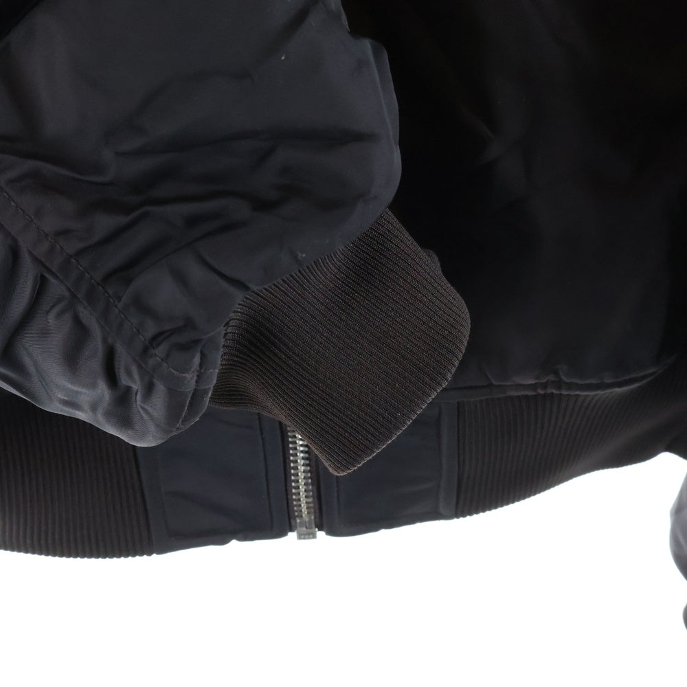 STUSSY(ステューシー) DYED NYLON BOMBER MA-1 115694 ダイド ナイロンボンバージャケット ブルゾンジャケット ブラック