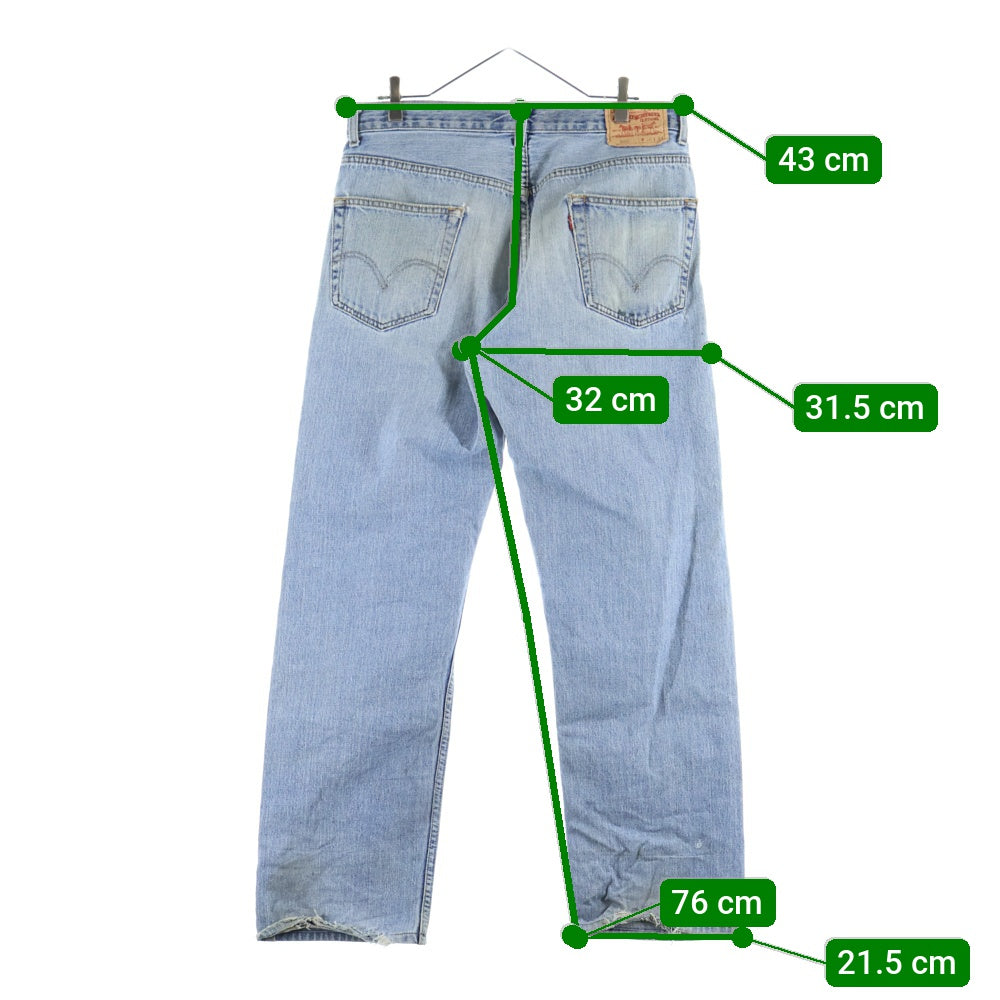 Levi's(リーバイス) 505 REGULAR FIT Denim Pant レギュラーフィット ジップフライ スモールe デニムパンツ ジーンズ ブルー 00505‐4886