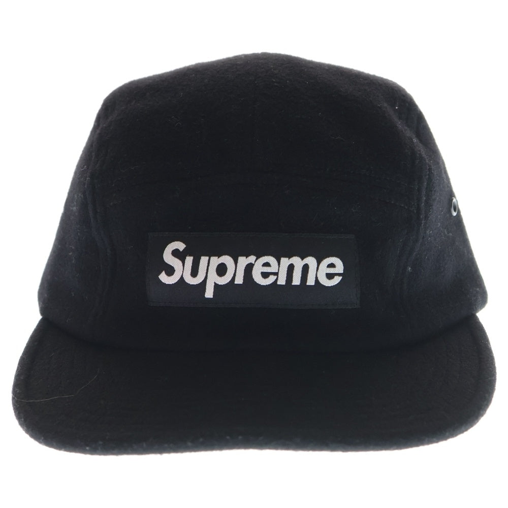 SUPREME(シュプリーム) 13AW Loro Piana Camp Cap ロロピアーナ ウールキャンプキャップ 帽子 ブラック