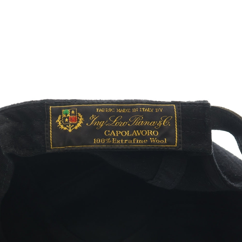SUPREME(シュプリーム) 13AW Loro Piana Camp Cap ロロピアーナ ウールキャンプキャップ 帽子 ブラック