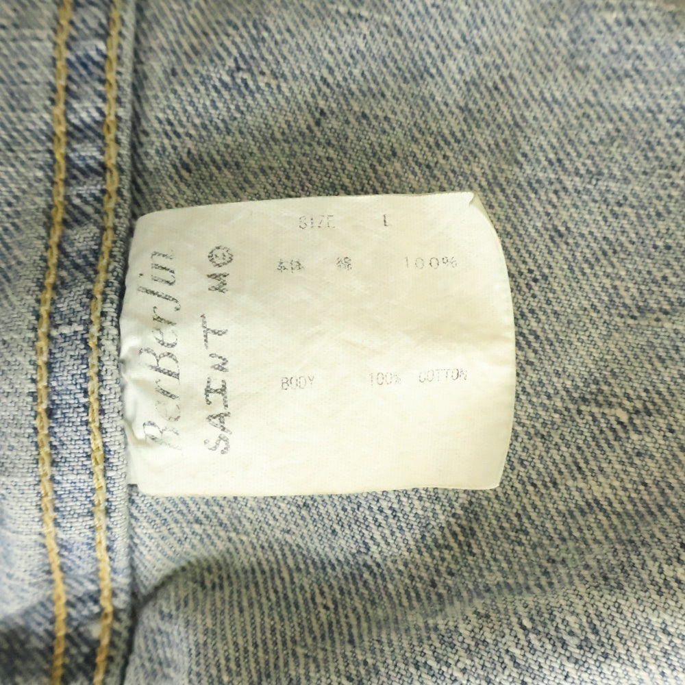 SAINT MICHAEL(セントマイケル) 23AW×BerBerJin DENIM JACKET SM-A23-0000-C17 ベルベルジン 2nd タイプ ダメージ加工 デニムジャケット インディゴ