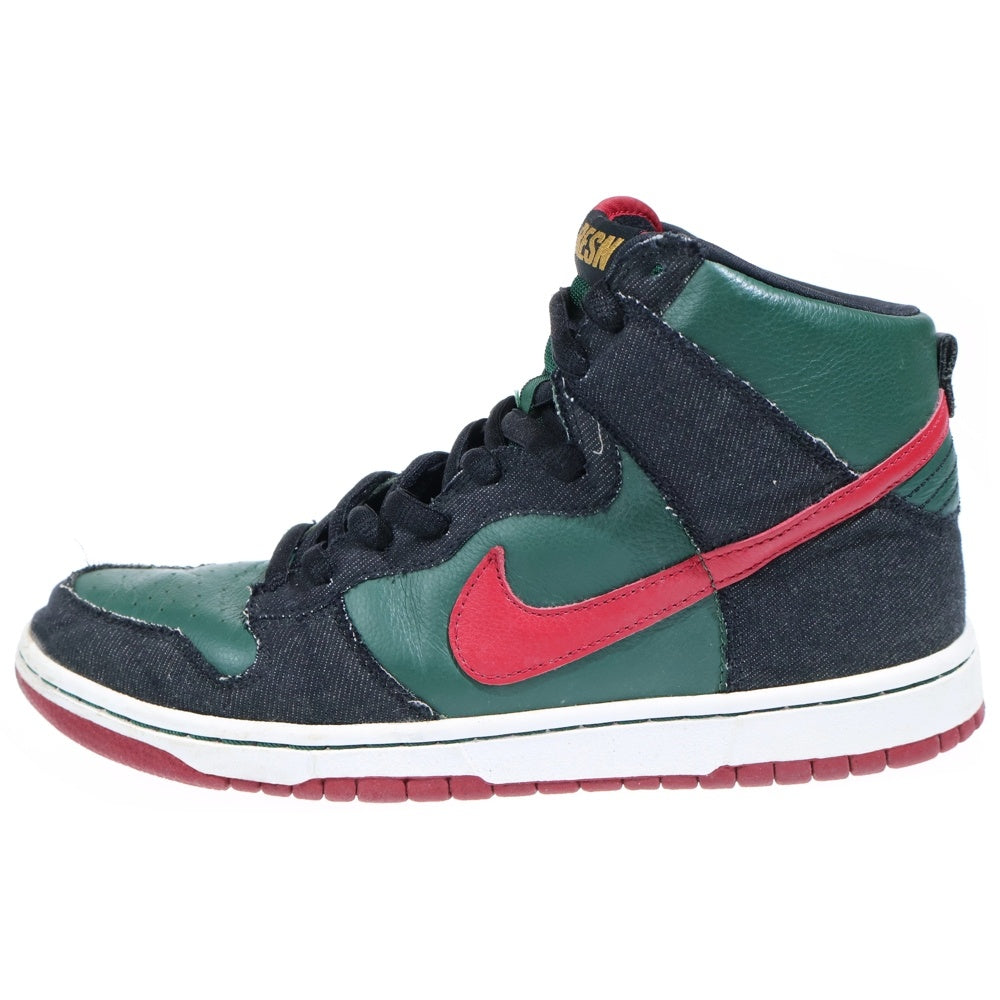 NIKE(ナイキ) 【観賞用 2009年製】 DUNK HIGH PREMIUM RESN 313171-362 ダンク ハイ プレミアム エスビー スケートボーディング ハイカットスニーカー グリーン US10/28cm