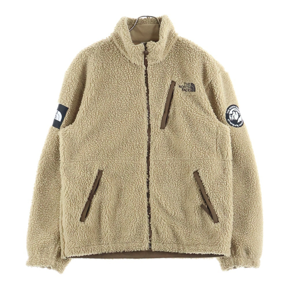 THE NORTH FACE(ザノースフェイス) RIMO FLEECE JACKET NJ4FN50K ロゴ刺繍 ジップアップ リモ フリースジャケット ベージュ