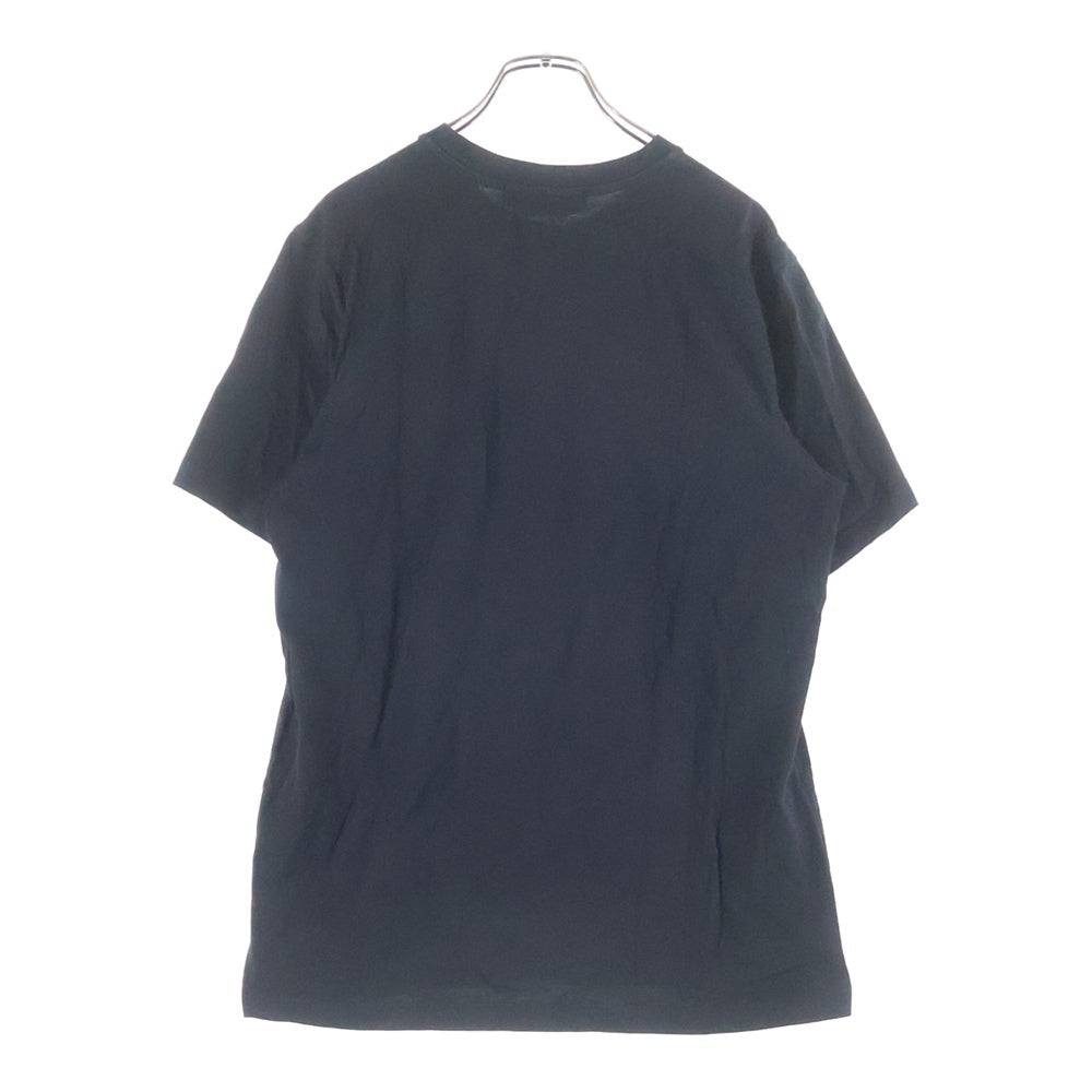 MSGM(エムエスジーエム) NeckLogo Crew shirt 3440MM176 ネックロゴ クルーネック半袖Tシャツカットソー ブラック