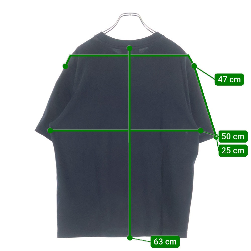 AMI Alexandre Mattiussi(アミアレクサンドルマテュッシ) ハートロゴ クルーネック半袖Tシャツ カットソー ブラック UTS004.726