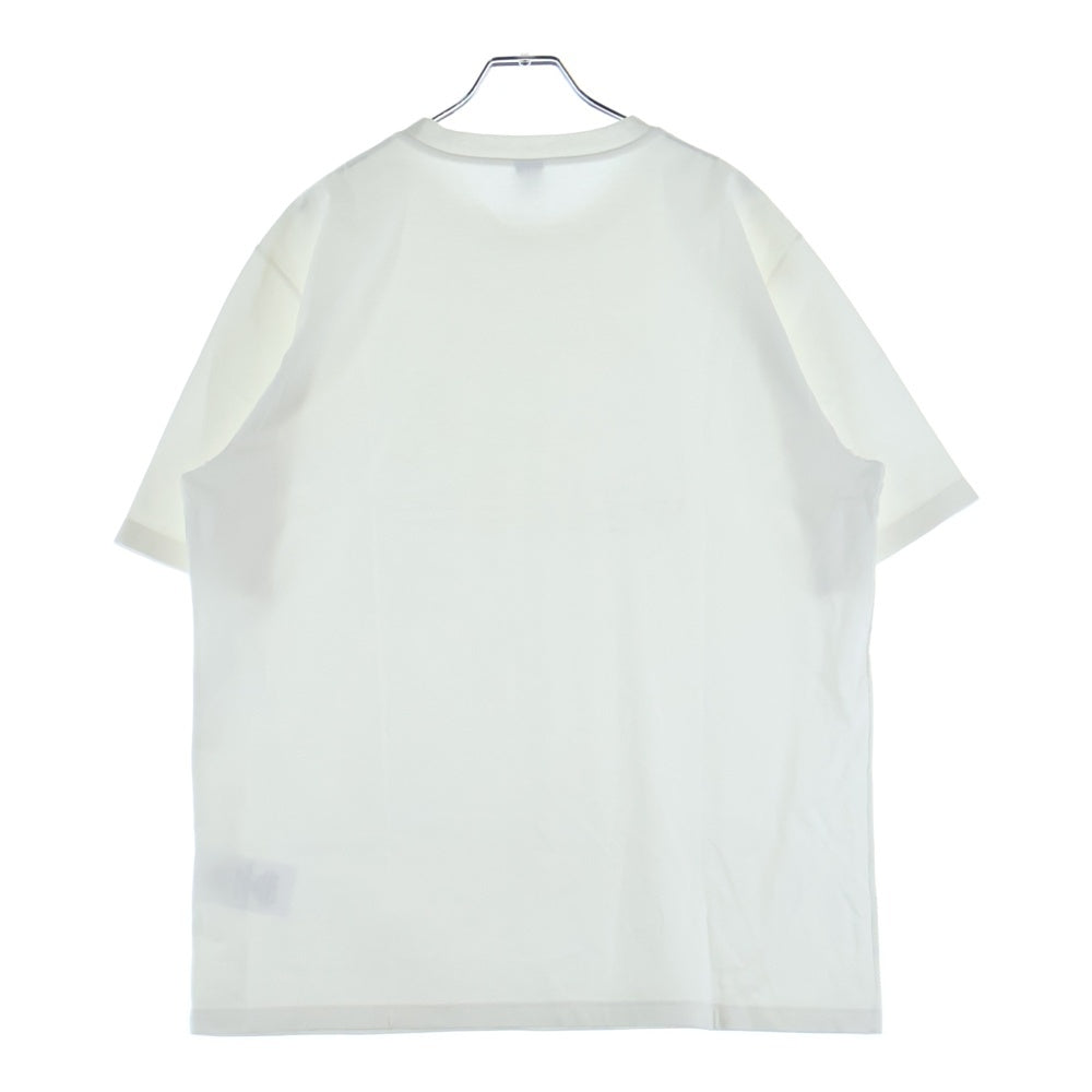 Berluti(ベルルッティ) スクリットロゴ刺繍 クルーネック半袖Tシャツカットソー ホワイト R23JRS80JAWK