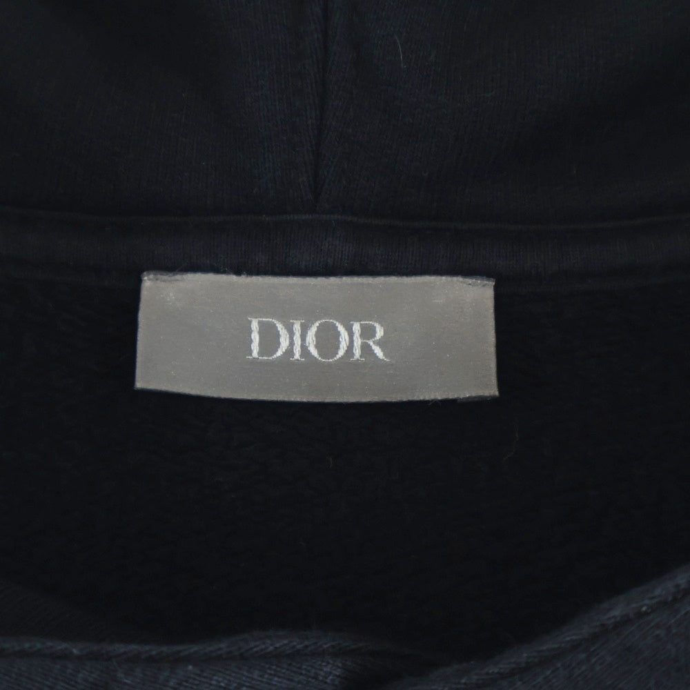 Christian Dior(クリスチャンディオール) 22AW ロゴ刺繍 プルオーバーパーカー フーディ ブラック 243J691D0531