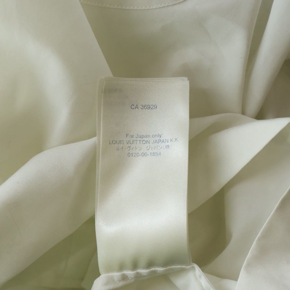 LOUIS VUITTON(ルイヴィトン) 21SS フロントワンポイントロゴポケット 半袖シャツ ホワイト RM2129 AS1 HLS30W