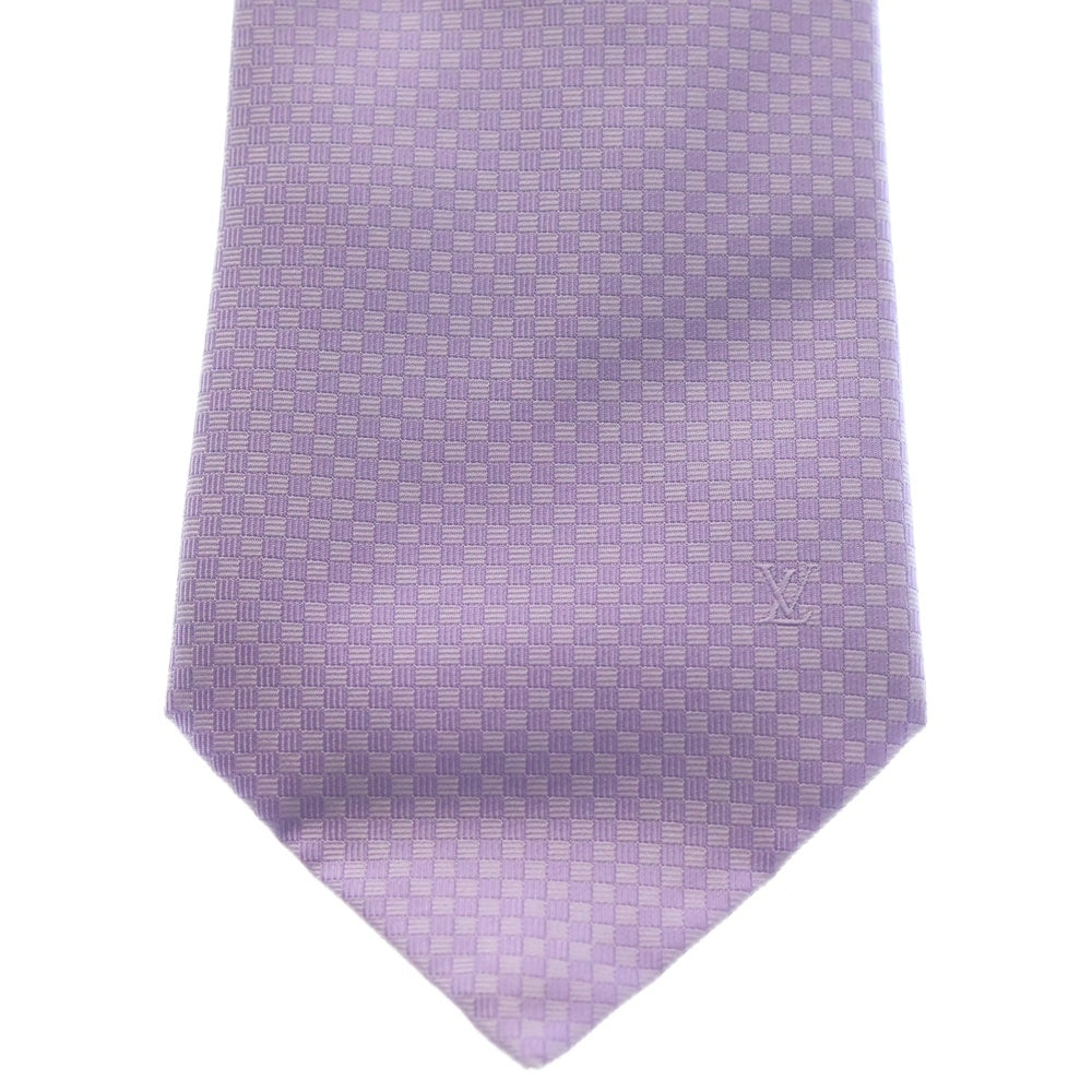 LOUIS VUITTON(ルイヴィトン) Silk Tie MR0197 シルク 総柄ネクタイ パープル