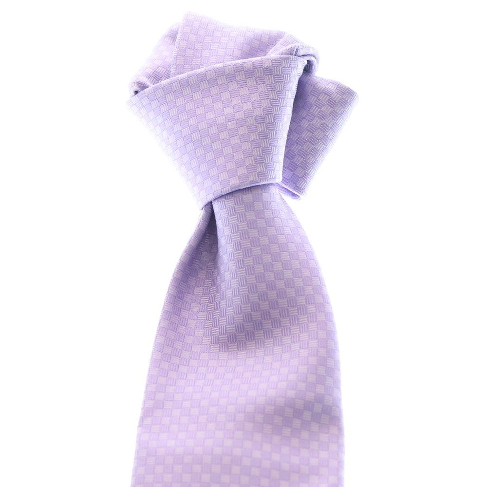 LOUIS VUITTON(ルイヴィトン) Silk Tie MR0197 シルク 総柄ネクタイ パープル