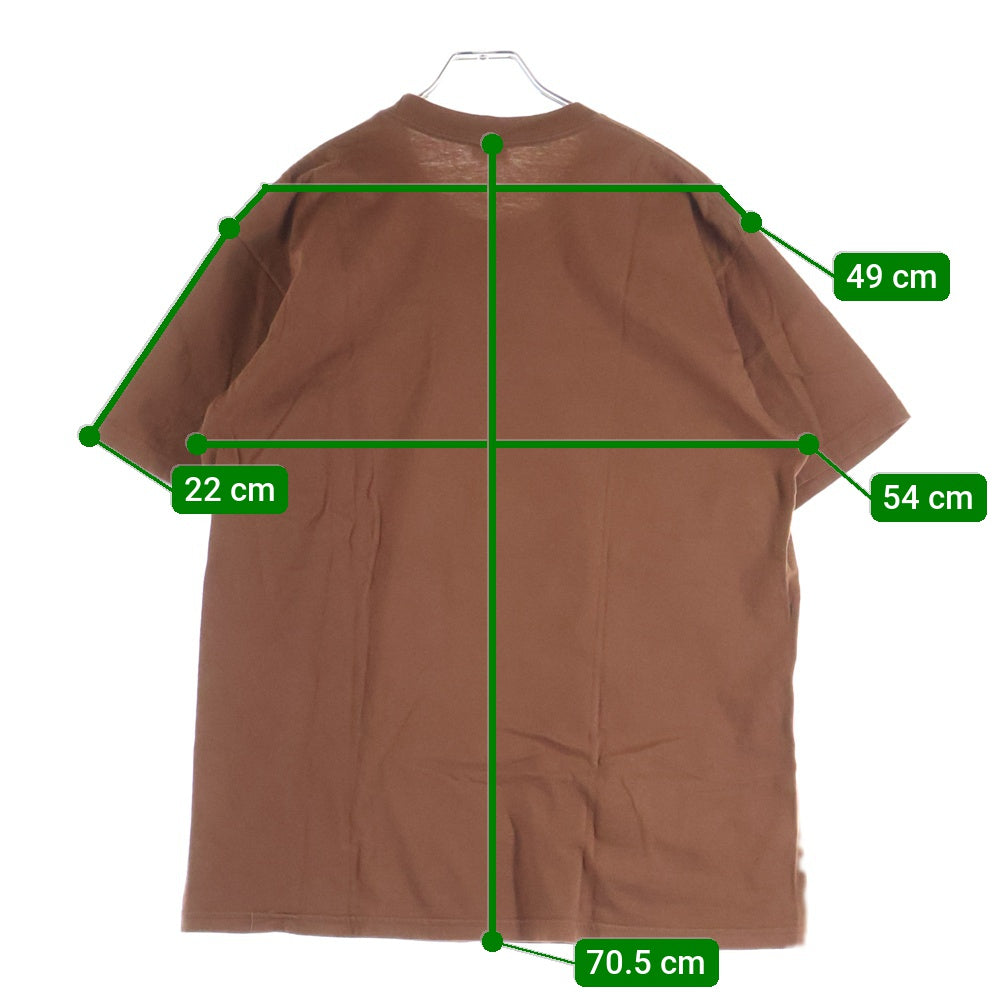 SUPREME(シュプリーム) 23AW Camacho Tee カマチョ フロントロゴプリント クルーネック半袖Tシャツカットソー ブラウン