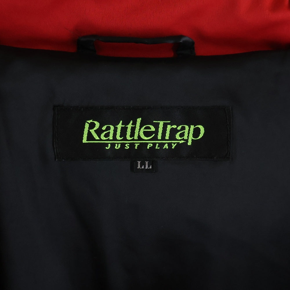 RATTLE TRAP(ラトルトラップ) JUST PLAY シームレスジャガード フード ブルゾン 中綿ジャケット レッド M0503FJM505