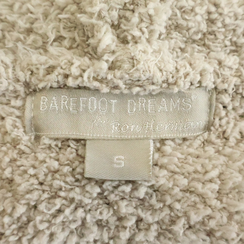 BAREFOOT DREAMS(ベアフットドリームス) ×Ron Herman C574 ロンハーマン 袖RHワンポイントロゴ刺繍 パイルジップアップパーカー フーディ