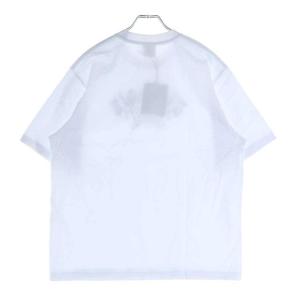 AAPE BY A BATHING APE(エーエイプバイアベイシングエイプ) Cotton T-shirt ロゴプリント クルーネック半袖Tシャツカットソー ホワイト 001TEL301316M