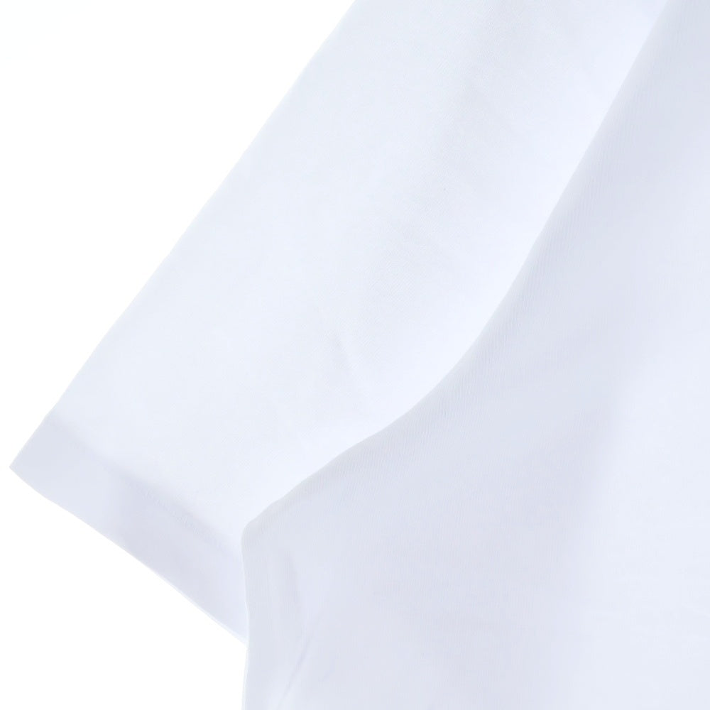 AAPE BY A BATHING APE(エーエイプバイアベイシングエイプ) Cotton T-shirt ロゴプリント クルーネック半袖Tシャツカットソー ホワイト 001TEL301316M