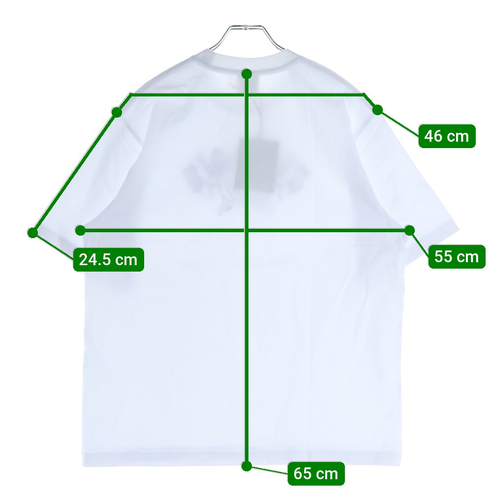 AAPE BY A BATHING APE(エーエイプバイアベイシングエイプ) Cotton T-shirt ロゴプリント クルーネック半袖Tシャツカットソー ホワイト 001TEL301316M