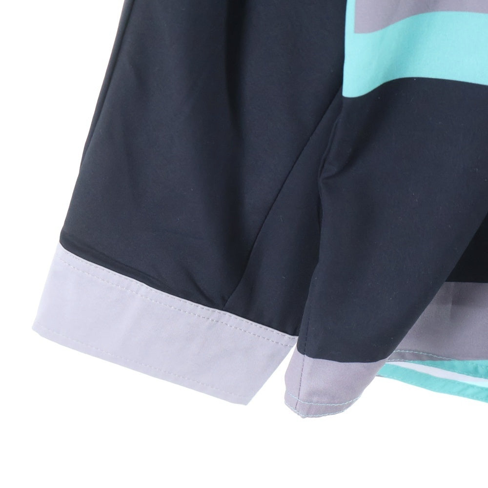 NO BRAND(ノーブランド) WANNA(ワナ) Stamp Shirts L/S スタンプ 長袖シャツ 総柄 ブラック 24WO-WNA-23307