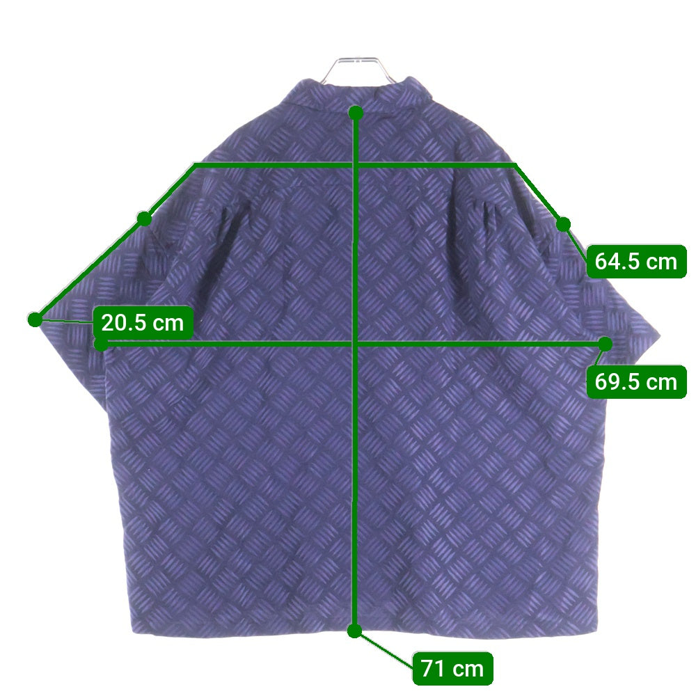 TIGHTBOOTH(タイトブース) CHECKER PLATE HALF ZIP SHIRT チェッカー プレート ハーフジップ 半袖シャツ パープル