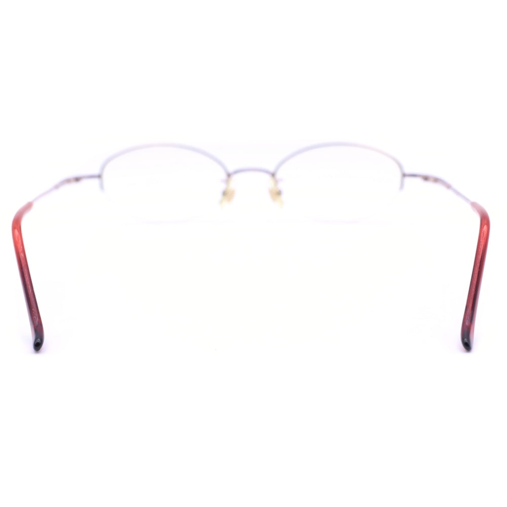 BURBERRY(バーバリー) T-β Eyewear オーバルフレーム アイウェア 眼鏡 シルバー/レッド BB-1040 ※度入り レディース