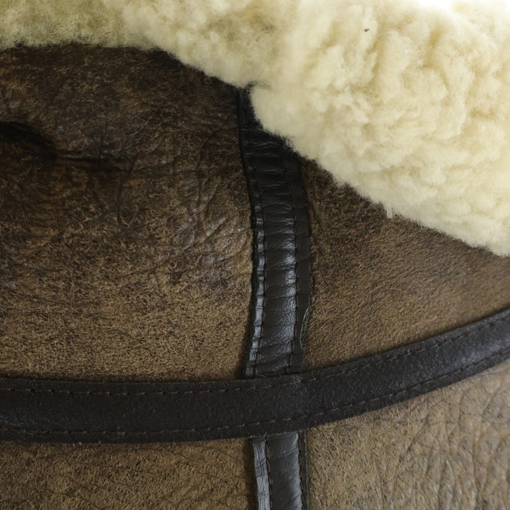 AVIREX(アヴィレックス) YPE B-3 ボアフリース ムートン レザー フライトジャケット ブラウン 33H5595