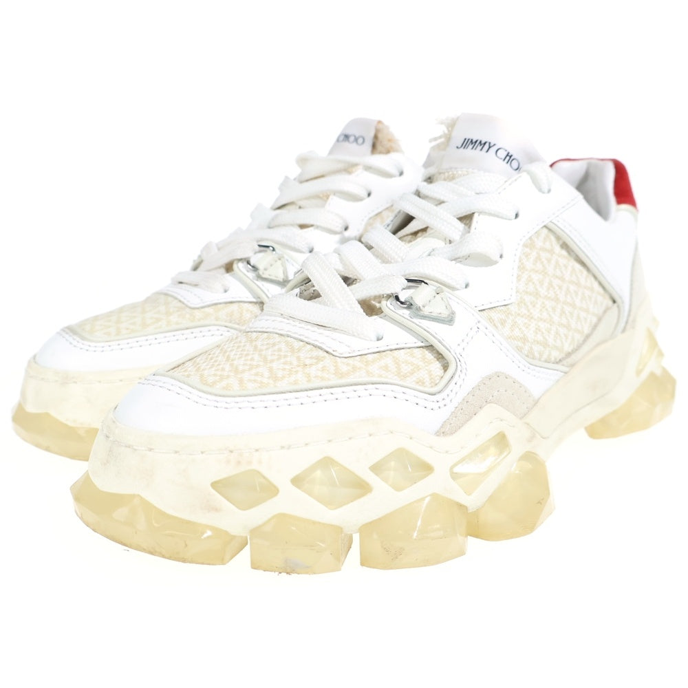 JIMMY CHOO(ジミーチュウ) DIAMOND X TRAINER/F ダイアモンド X トレーナー ローカットスニーカー ホワイト レディース FHF 204