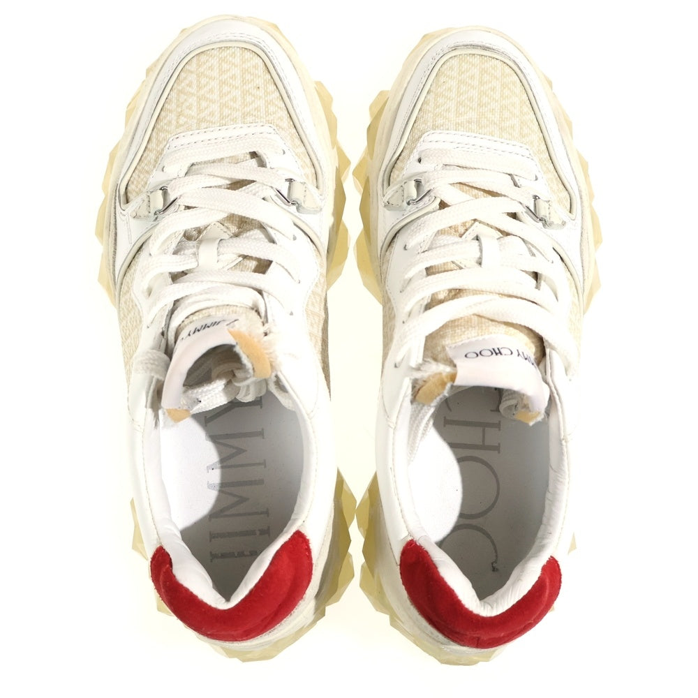 JIMMY CHOO(ジミーチュウ) DIAMOND X TRAINER/F ダイアモンド X トレーナー ローカットスニーカー ホワイト レディース FHF 204