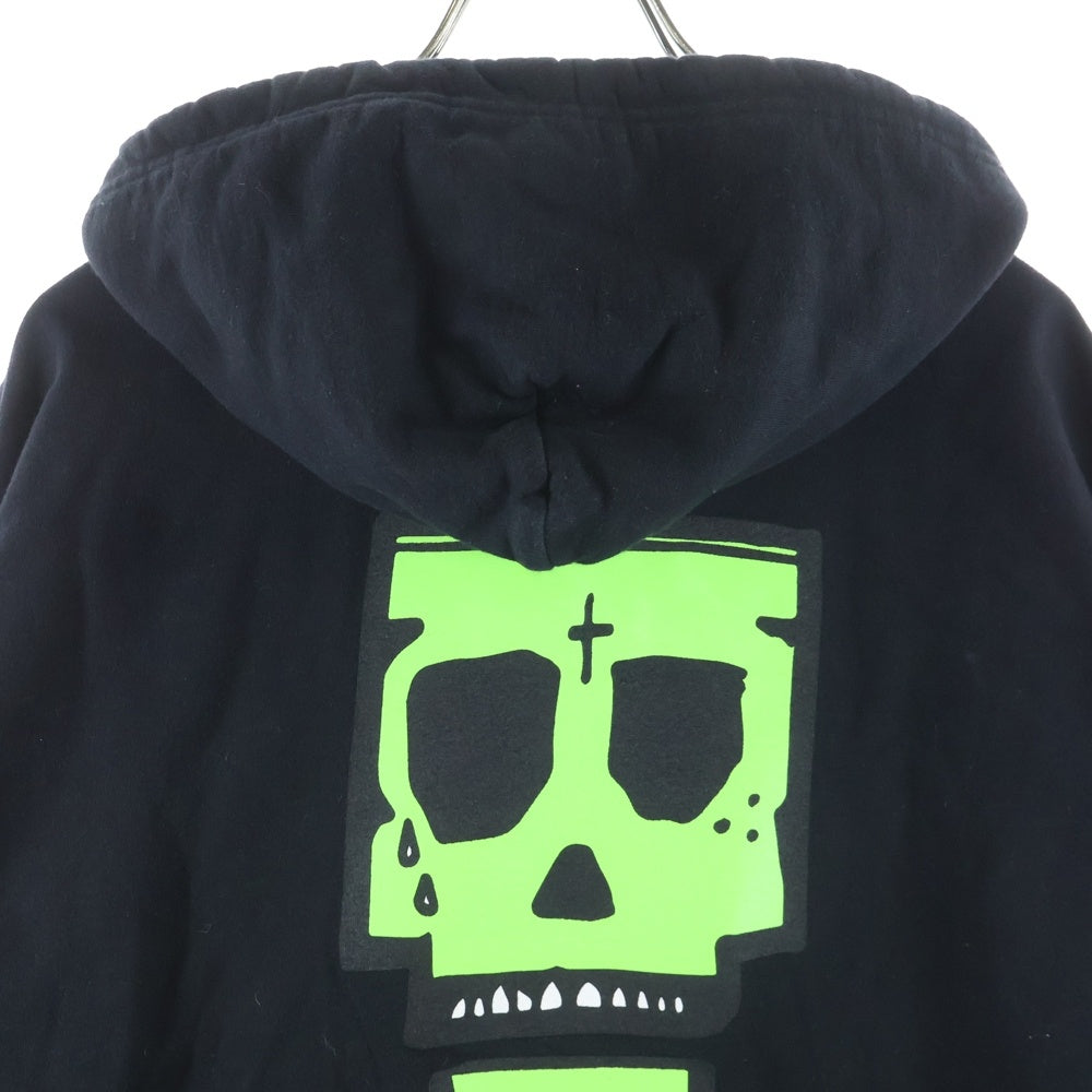 CHROME HEARTS(クロムハーツ) ×Purplehaus MONKPUNK HD PLVR パープルハウス モンクパンク バンダナ プリント プルオーバーパーカー フーディ ブラック/グリーン