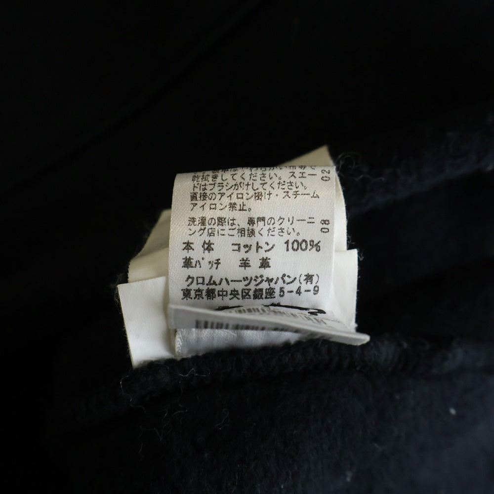 CHROME HEARTS(クロムハーツ) Y NOT クロスボールボタン セメタリークロスパッチ プルオーバーパーカー フーディ ブラック