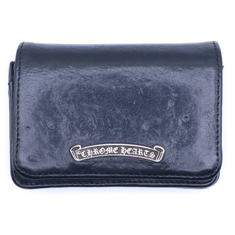 CHROME HEARTS(クロムハーツ) CRD CSE3PKTWDV1 アーチロゴプレート3ポケットレザーカードケース